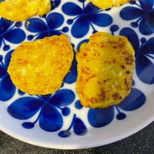 【離乳食中期】かぼちゃと豆腐のお焼き